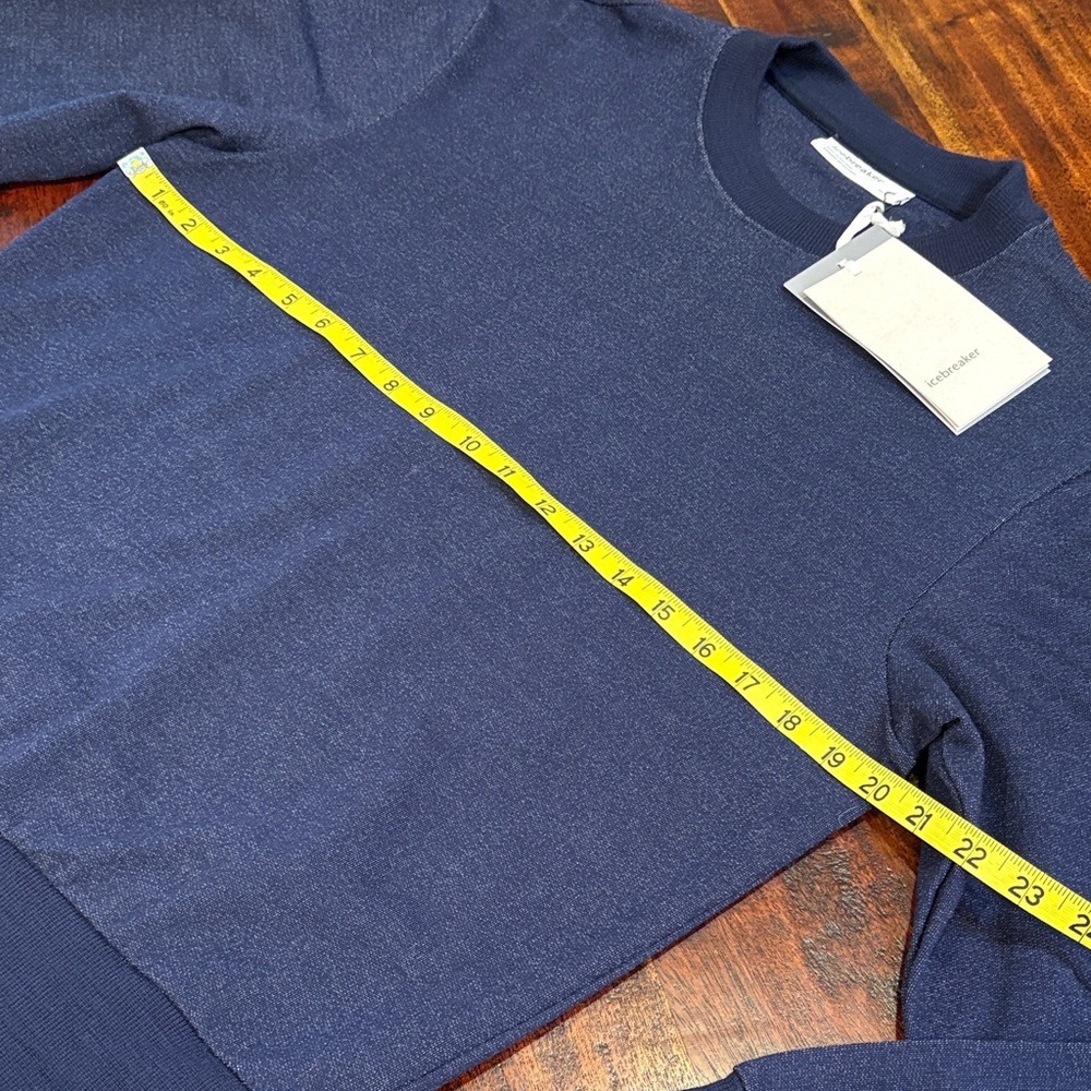 Icebreaker Women's Central Crew Neck Sweatshirt Cotton Merino Wool Small NWT - Picture 11 of 12
